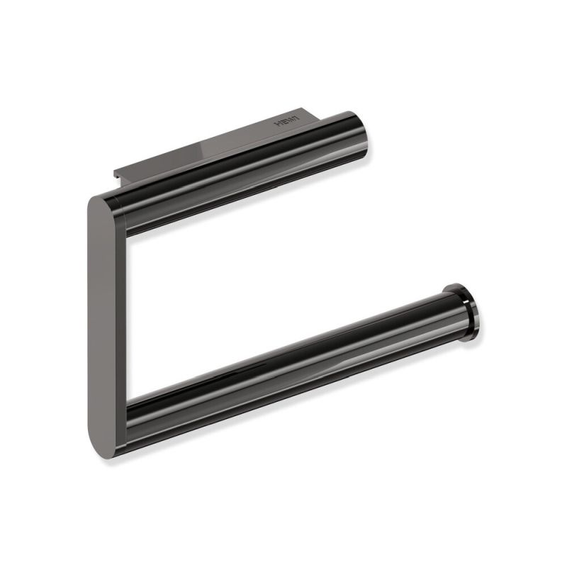 HEWI Metallics Wall Mounted Toilet Roll Holder - Glossy Black Chrome